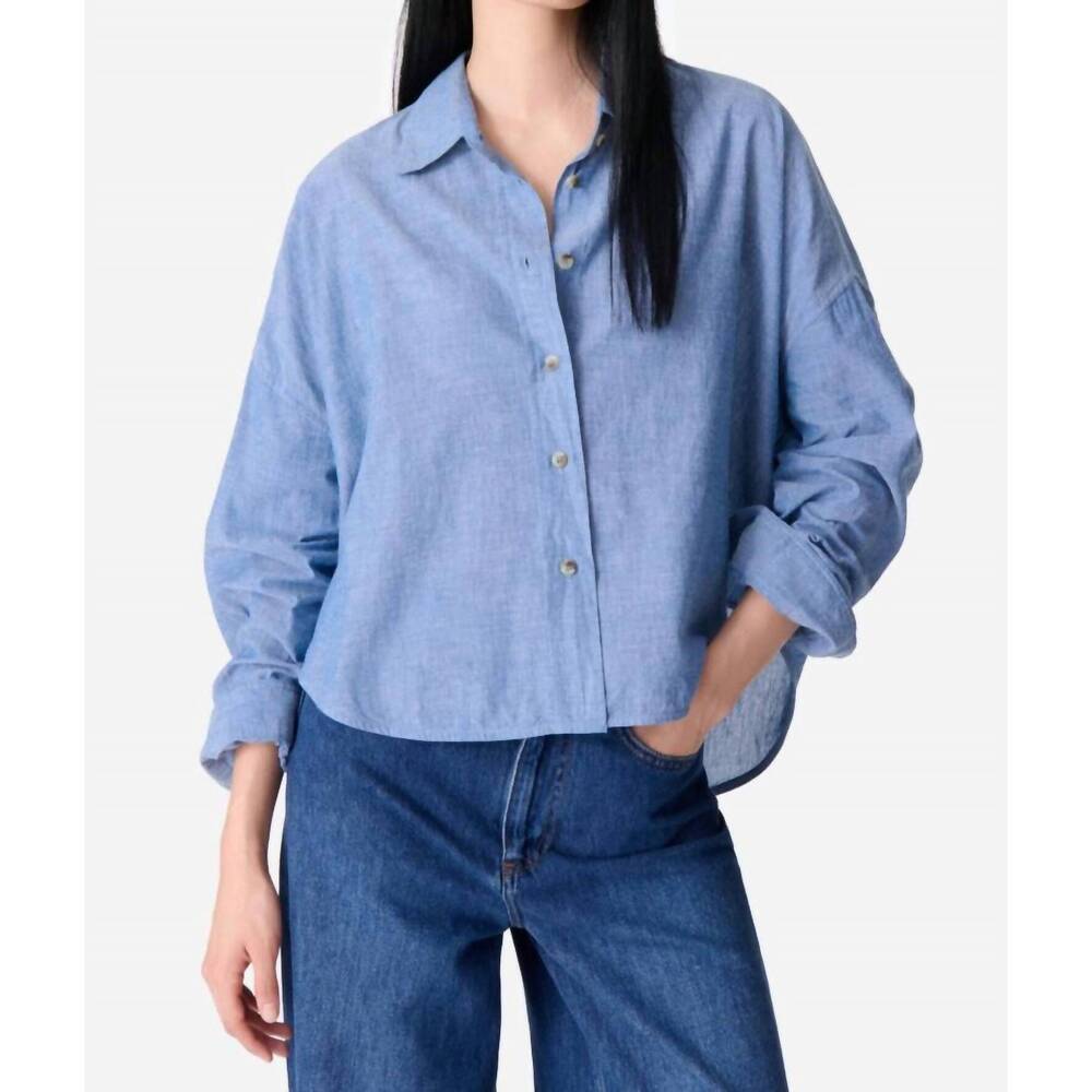 NEW VANESSABRUNO brad oversized shirt in chambray